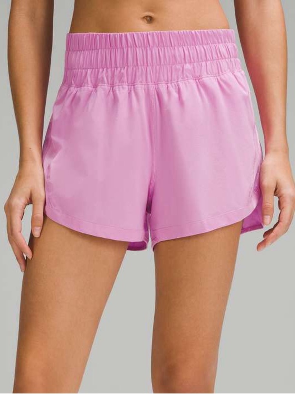 NEW Lululemon Track That High-Rise Lined Short 3" Dahlia Mauve Pink Size 6